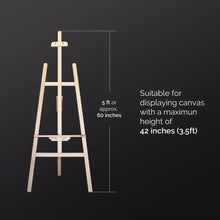 Load image into Gallery viewer, Artery™ 5 feet Pine Wood Easel Stand
